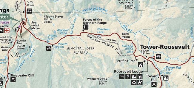Grand Loop-Mammoth to Tower