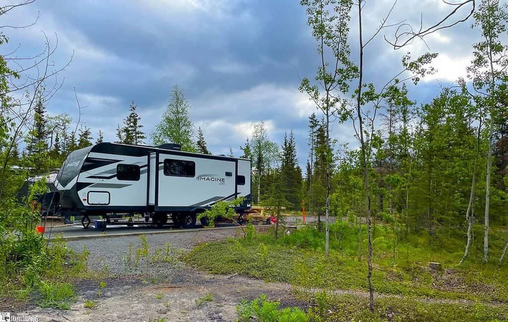 Campers at the Quartz Creek Campground Sterling Highway