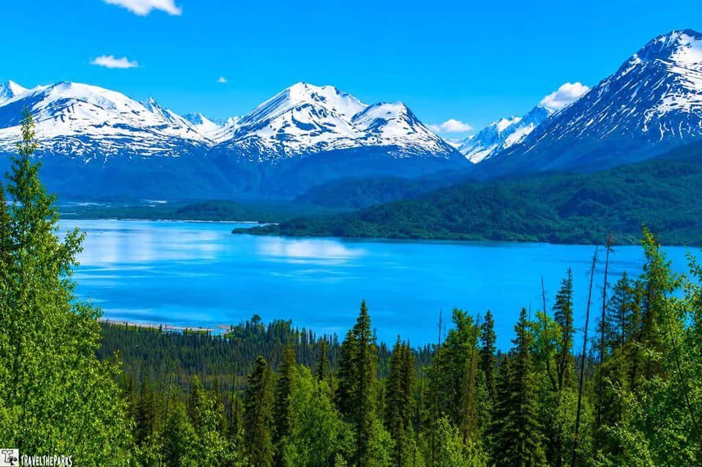 Skilak Lake Overlook views of the lake and Kenai Mountains