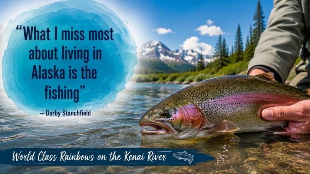 “What I miss most about living in Alaska is the fishing" Darby Stanchfield