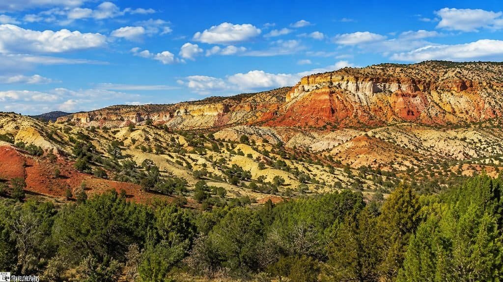 The striking red cliffs of Red Rock Canyon stand tall, highlighting the area's unique geological features.