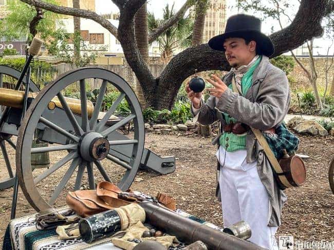 Alamo's living history encampment