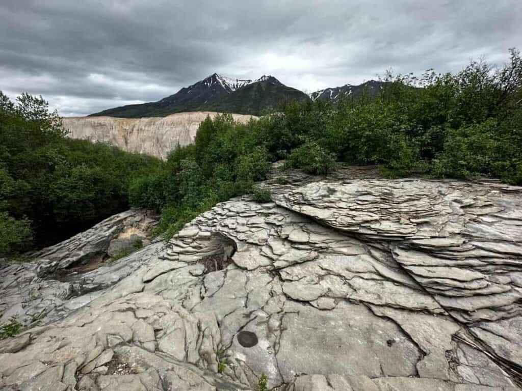 Rock Layers in the Valley of Ten Thousand Smokes in Katmai