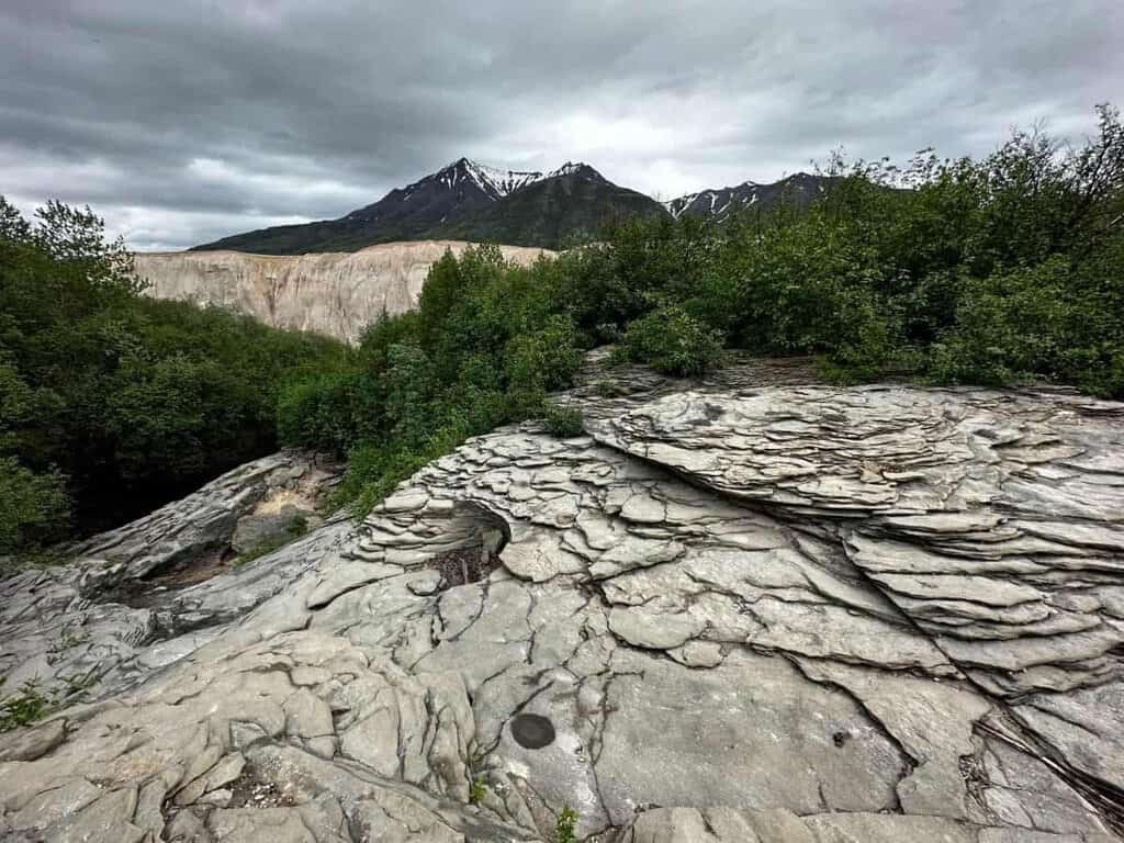 Rock Layers in the Valley of Ten Thousand Smokes in Katmai