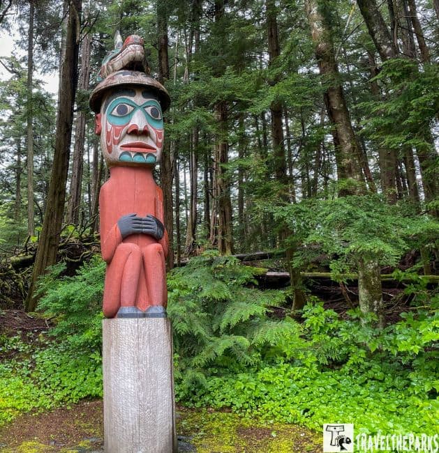 "The Man Wearing a Bear Hat" Totem at Totem Bight State Park