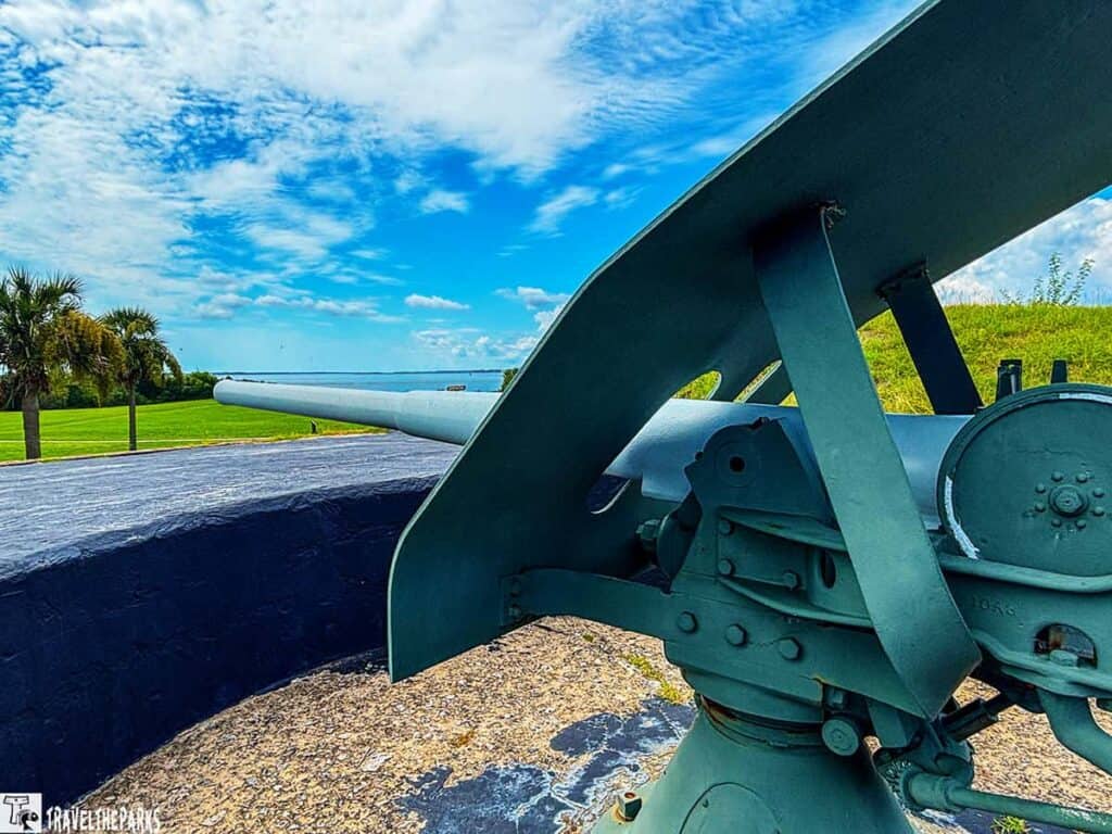 15-Pounder Rapid-Fire gun at Battery McCorkle, Fort Sumter and Fort Moultrie National Historical Park