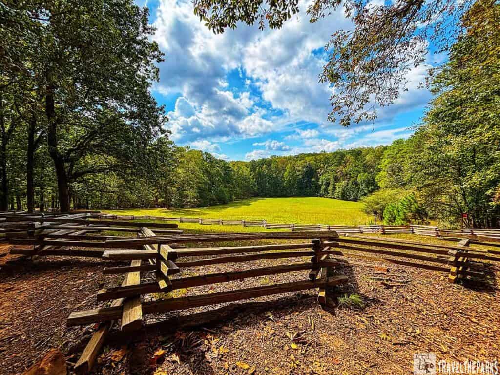 View of the battlefield from the Confederate position on Cheatham Hill, Kennesaw Mountain National Battlefield Park