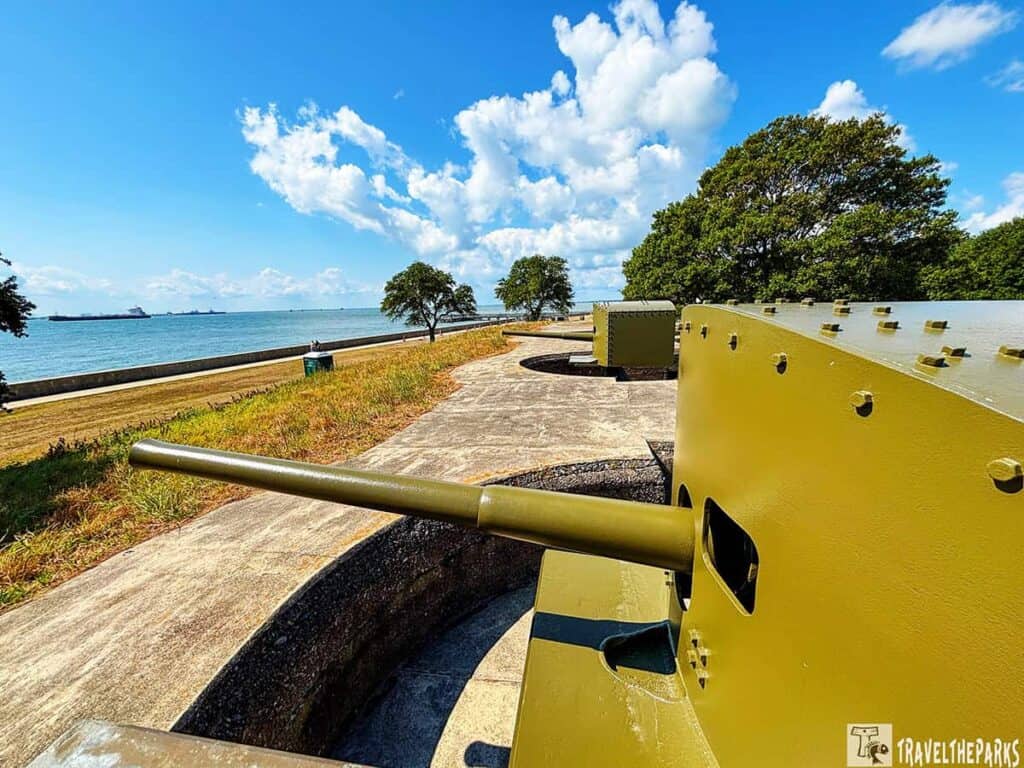 3-inch guns remain installed at Battery Irwin, Fort Monroe National Monument