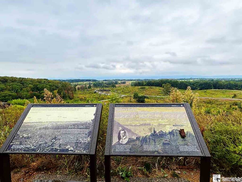 View-of-the-Gettysburg-battlefield-from-Little-Round-Top