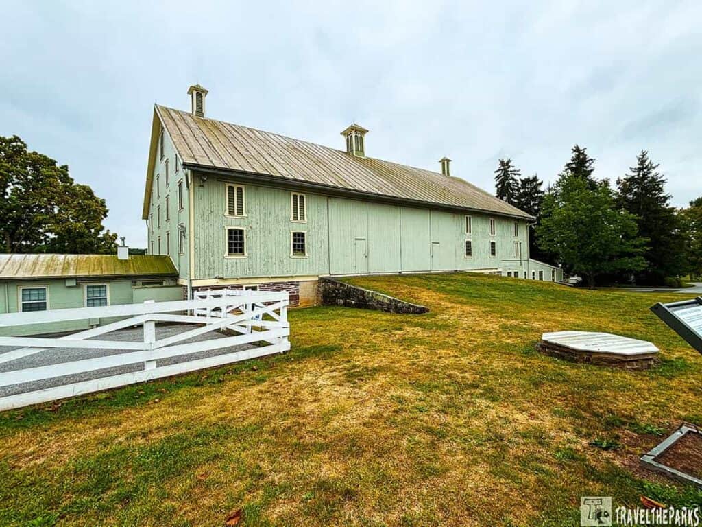 Barn with attached milk house turned Secret Service Office at Eisenhower National Historic Site